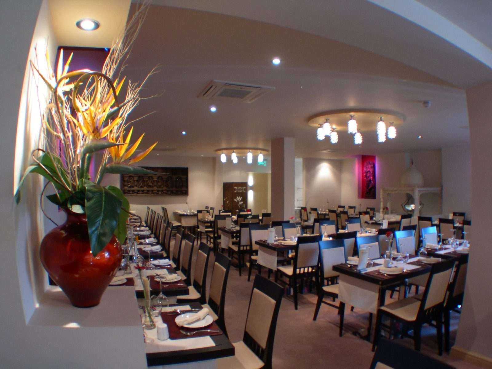 Madhuban private event room set for group dining
