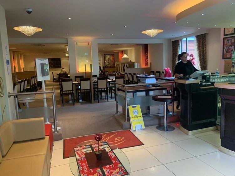 Madhuban Tandoori reception and restaurant entrance