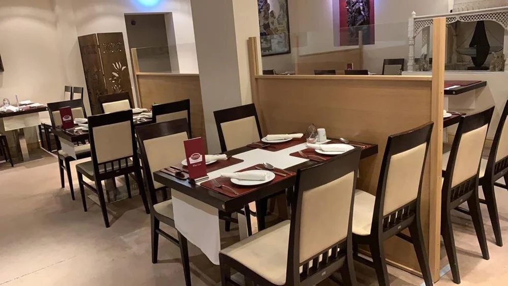 Madhuban table setup for private dining